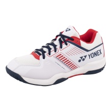 Yonex Badminton Shoes Strider Flow Wide 2024 White/Red Men's